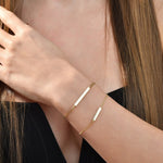 Solid Gold Cremation Urn Bar Bracelet | Glur Co.