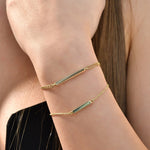 Solid Gold Cremation Urn Bar Bracelet | Glur Co.