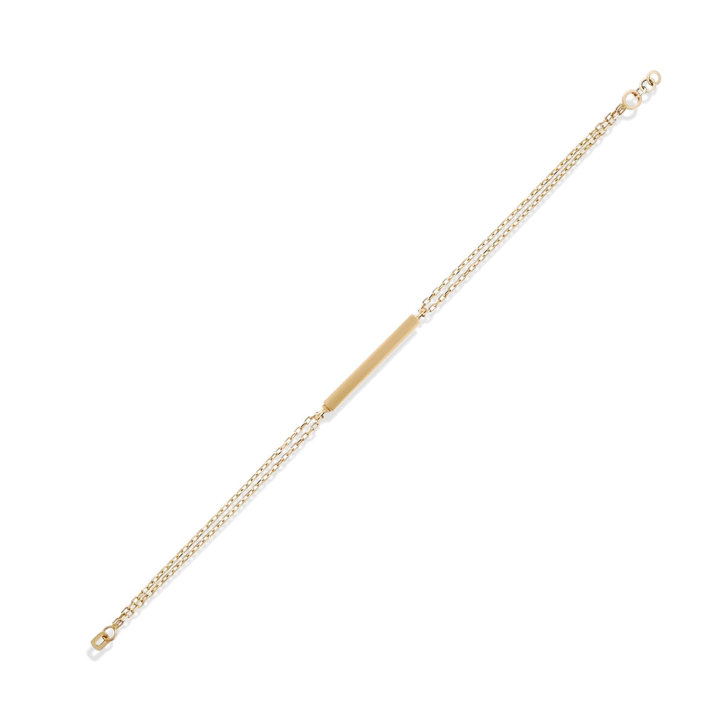 Solid Gold Cremation Urn Bar Bracelet | Glur Co.