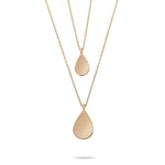 Solid Gold Cremation Urn Tear Drop Necklace | Glur Co.