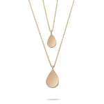 Solid Gold Cremation Urn Tear Drop Pendant | Glur Co.