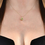 Solid Gold Cremation Urn Tear Drop Necklace | Glur Co.