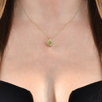 Solid Gold Cremation Urn Tear Drop Pendant | Glur Co.