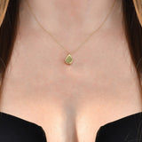 Solid Gold Cremation Urn Tear Drop Pendant | Glur Co.