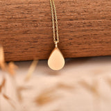 Solid Gold Cremation Urn Tear Drop Pendant | Glur Co.