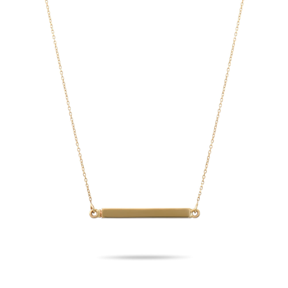 Solid Gold Cremation Urn Bar Necklace | Glur Co.