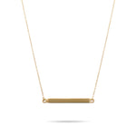 Solid Gold Cremation Urn Bar Necklace | Glur Co.