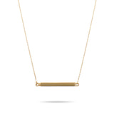 Solid Gold Cremation Urn Bar Necklace | Glur Co.