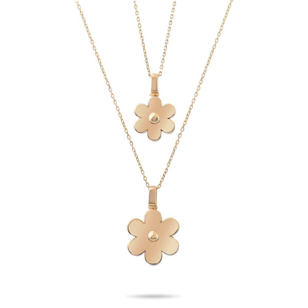 Solid Gold Cremation Urn Daisy Necklace | Glur Co.