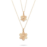 Solid Gold Cremation Urn Daisy Necklace | Glur Co.