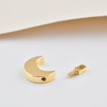 Solid Gold Cremation Urn Moon Necklace | Glur Co.