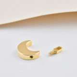 Solid Gold Cremation Urn Moon Pendant | Glur Co.