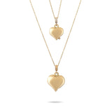 Solid Gold Cremation Urn Diamond Puffy Heart Necklace | Glur Co.