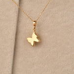 Solid Gold Cremation Urn Butterfly Pendant | Glur Co.