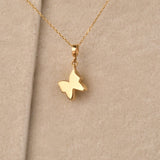 Solid Gold Cremation Urn Butterfly Pendant | Glur Co.