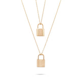 Solid Gold Cremation Urn Padlock Necklace | Glur Co.