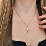 Solid Gold Cremation Urn North Star Necklace | Glur Co.