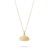 Solid Gold Cremation Urn Cloud Necklace | Glur Co.