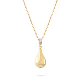 Solid Gold Cremation Urn Diamond Tear Drop Necklace | Glur Co.