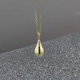 Solid Gold Cremation Urn Diamond Tear Drop Pendant | Glur Co.