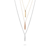 Solid Gold Cremation Urn Vertical Bar Necklace | Glur Co.