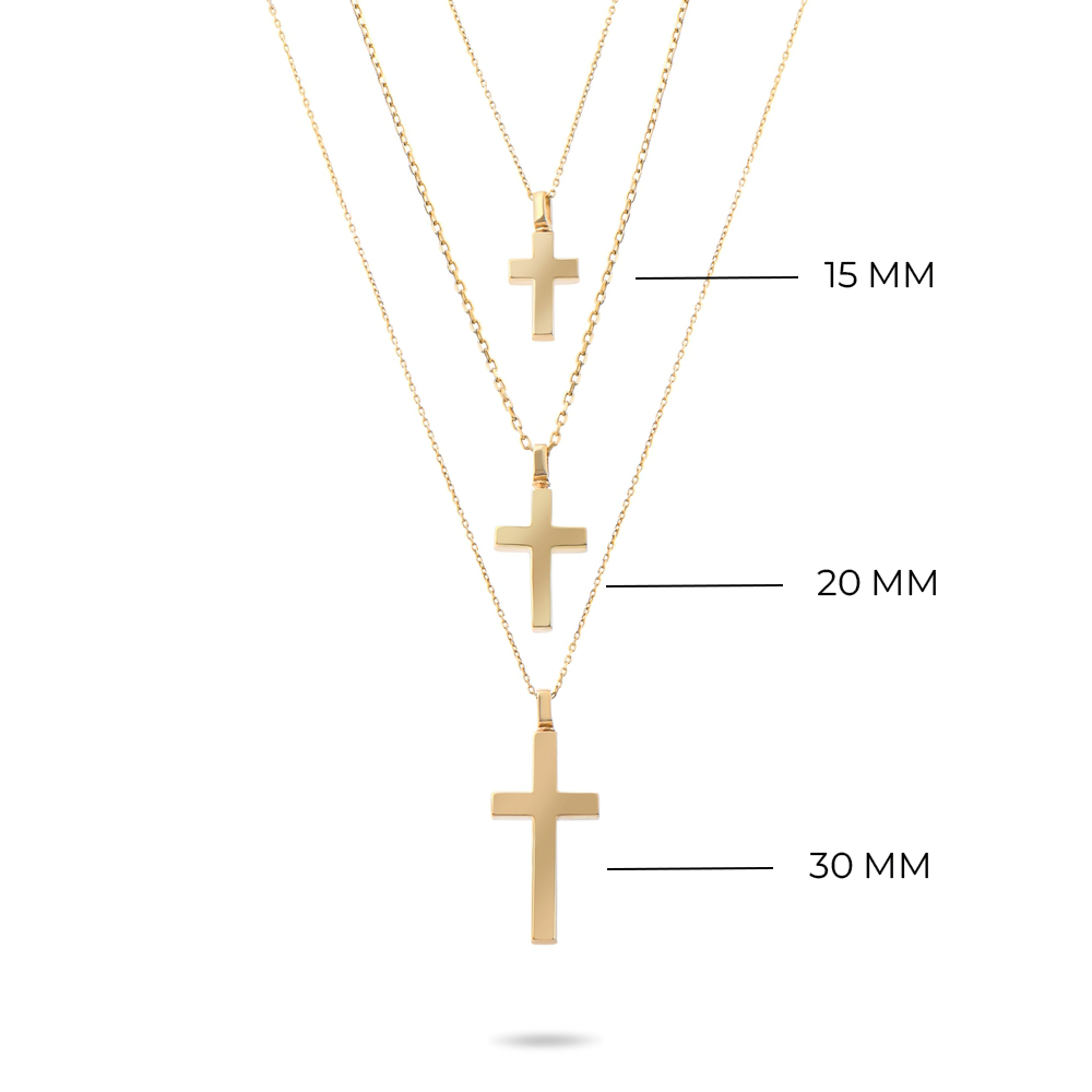 Solid Gold Cremation Urn Cross Necklace | Glur Co.