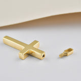 Solid Gold Cremation Urn Cross Pendant | Glur Co.