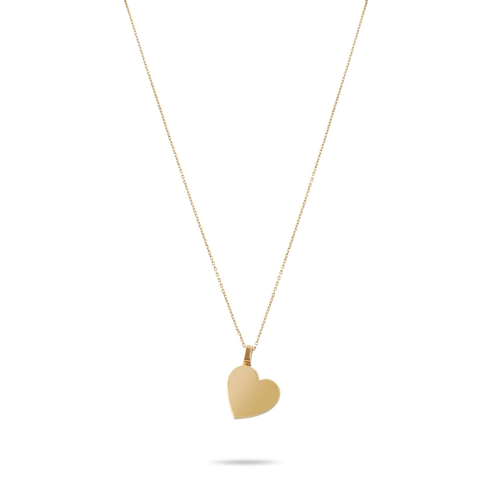 Solid Gold Cremation Urn Heart Necklace | Glur Co.