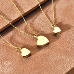 Solid Gold Cremation Urn Heart Necklace | Glur Co.