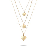 Solid Gold Cremation Urn Puffy Heart Pendant | Glur Co.