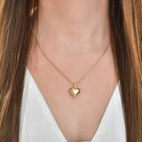 Personalized Gold Cremation Urn Heart Necklace - Glur Co.