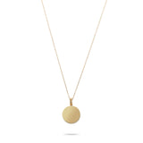 Solid Gold Cremation Urn Disc Necklace | Glur Co.