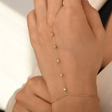 Solid Gold Diamond Slave Bracelet