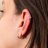 Solid Gold Hoop Earrings