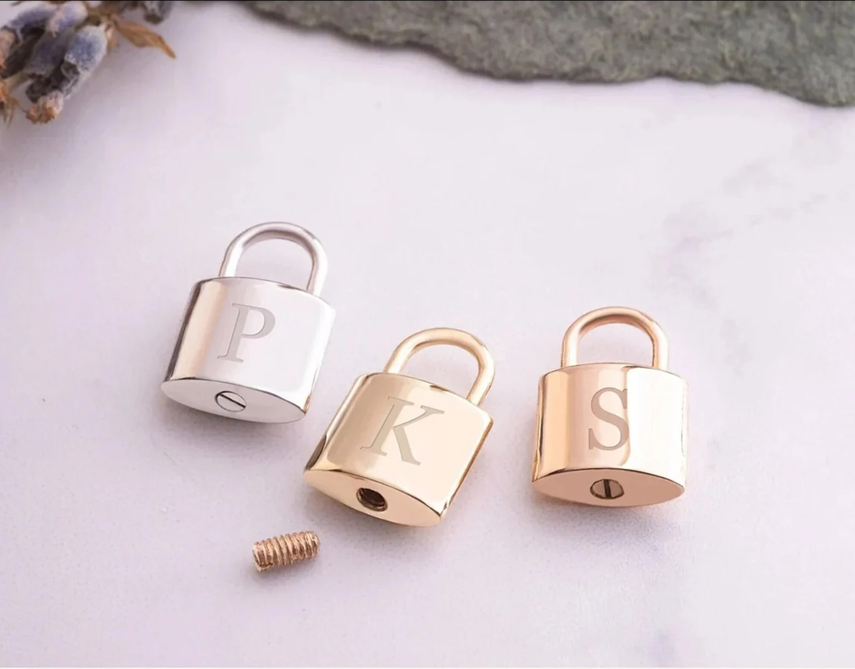 Solid Gold Cremation Urn Padlock Necklace | Glur Co.