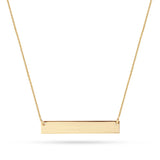 Solid Gold Bar Necklace