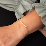 Solid Gold Cremation Urn Bar Bracelet | Glur Co.