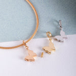 Solid Gold Cremation Urn Butterfly Necklace | Glur Co.