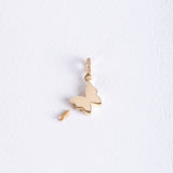 Solid Gold Cremation Urn Butterfly Necklace | Glur Co.