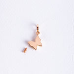 Solid Gold Cremation Urn Butterfly Necklace | Glur Co.