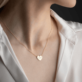 Solid Gold Heart Necklace