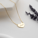 Solid Gold Heart Necklace